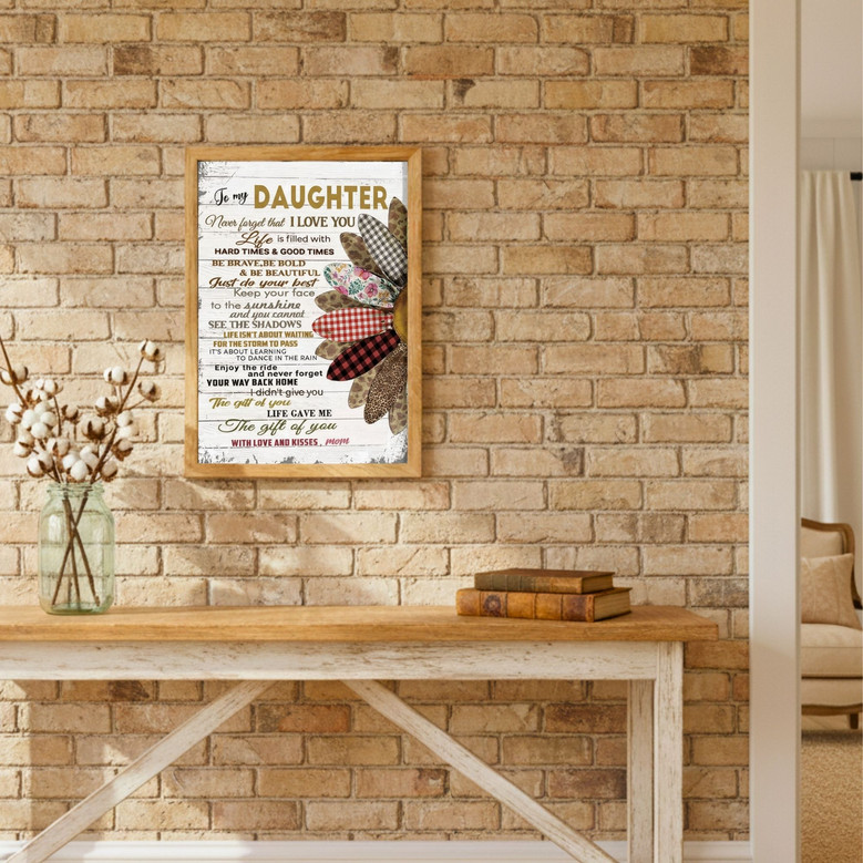 Sunflower Canvas - Heartfelt Mother Daughter Gift for Her Room