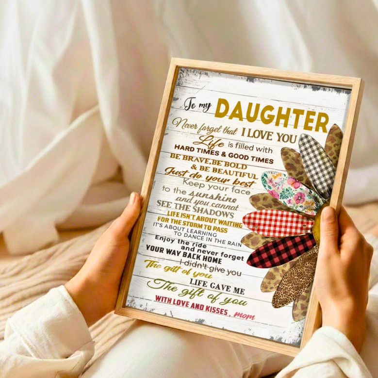 Sunflower Canvas - Heartfelt Mother Daughter Gift for Her Room