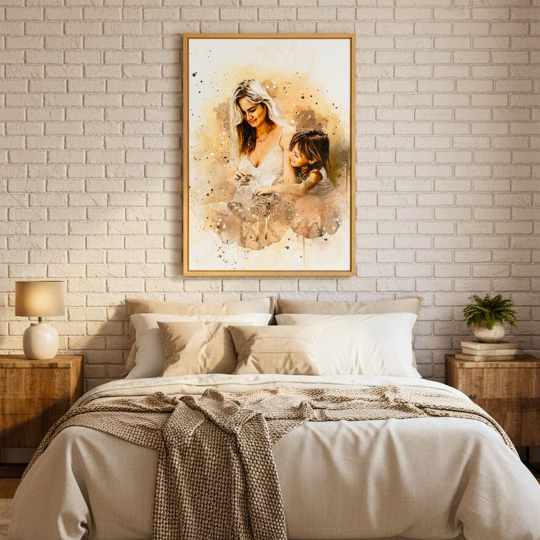 Heartfelt Mother-Son Canvas - Personalized Quote for Mom's Room