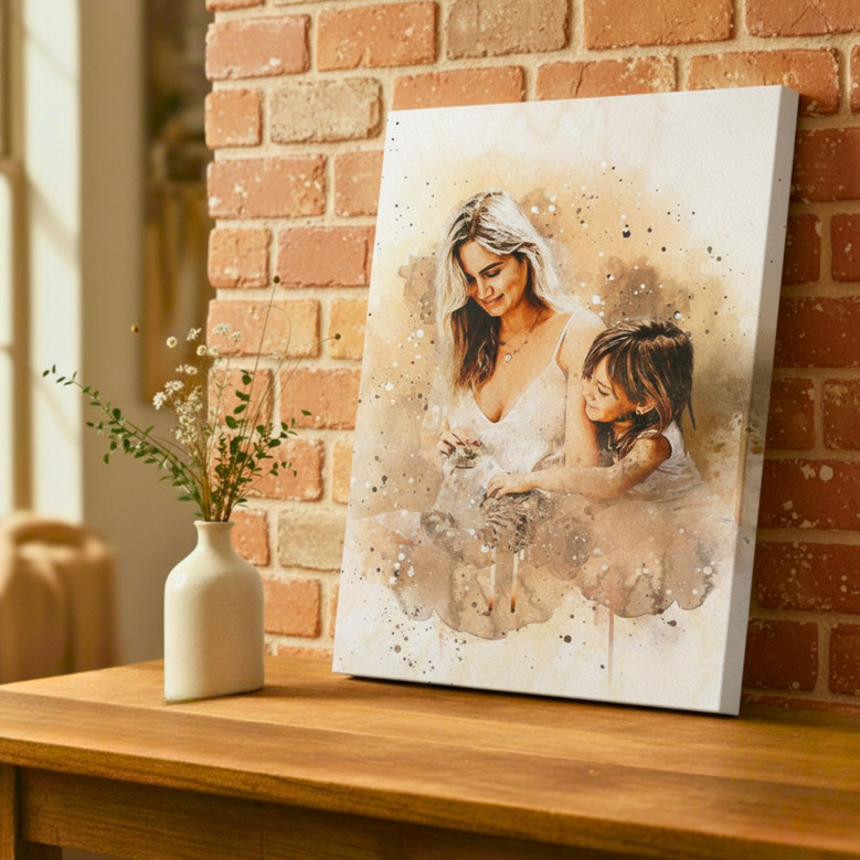 Heartfelt Mother-Son Canvas - Personalized Quote for Mom's Room