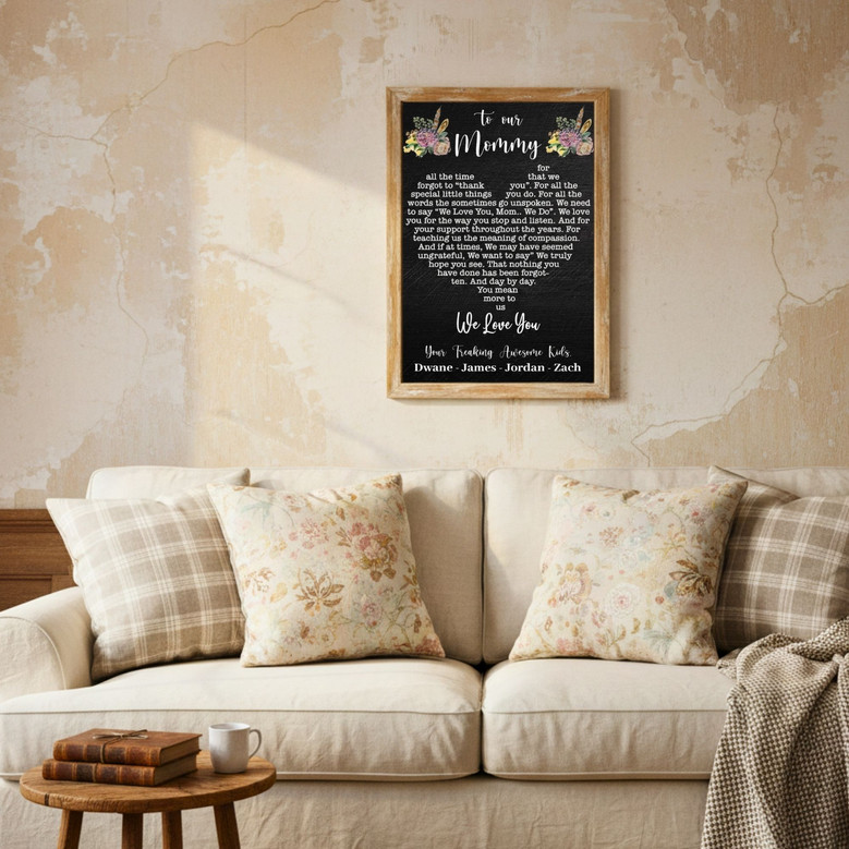 Heartfelt Personalized Mother Daughter Canvas Keepsake