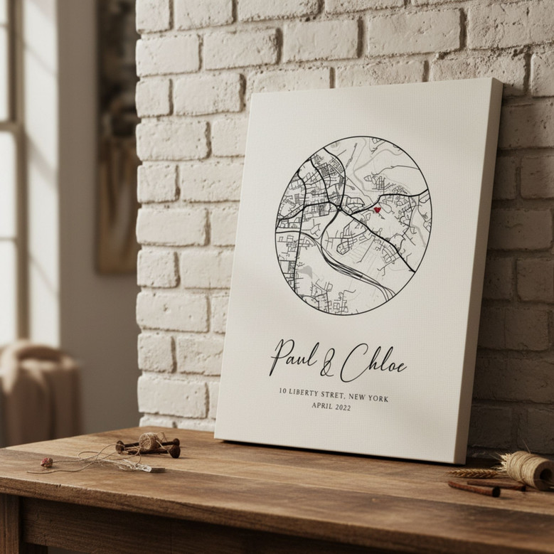 Heartfelt Personalized New Home Canvas Keepsake Gift