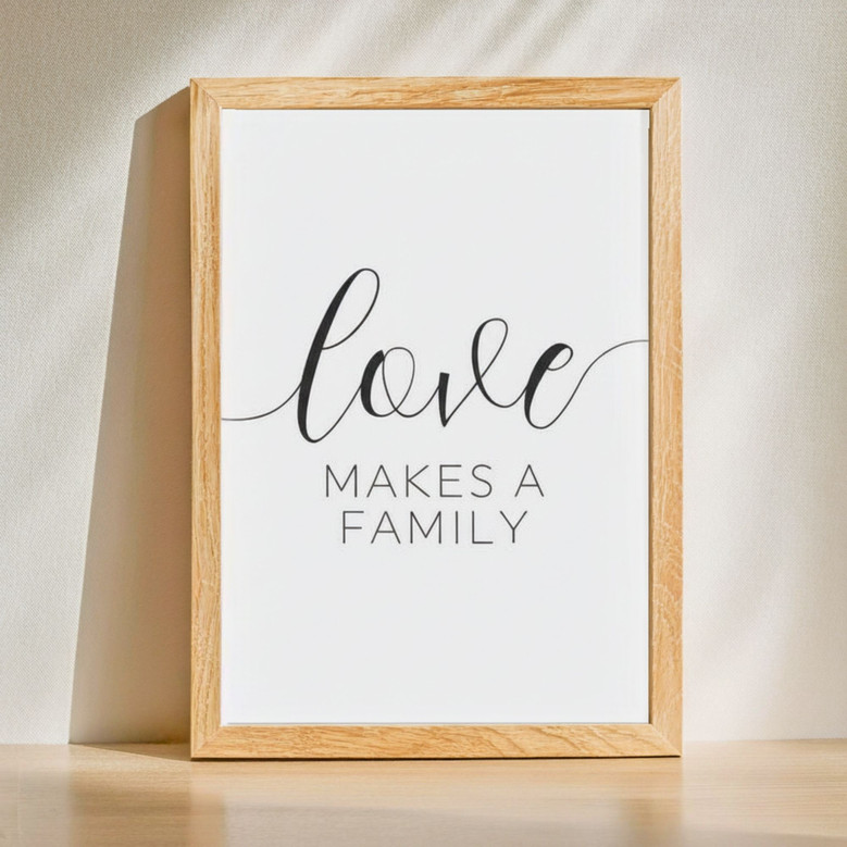 Inspirational Family Love Canvas Art - Housewarming Gift Inspirational Family Love Canvas Art - Housewarming Gift