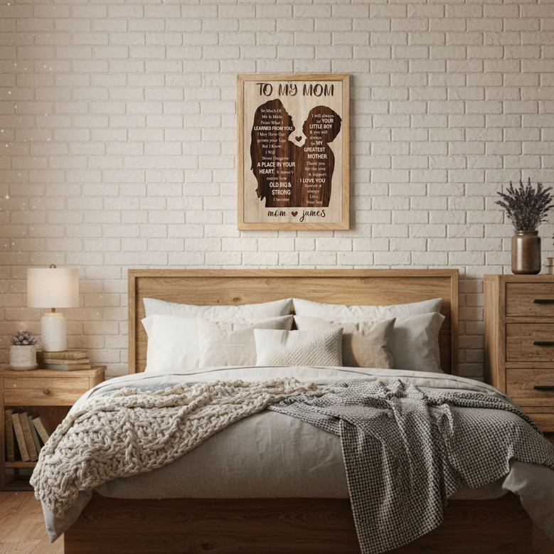 Custom Mother-Son Canvas Art - The Perfect Heartfelt Gift for Mom