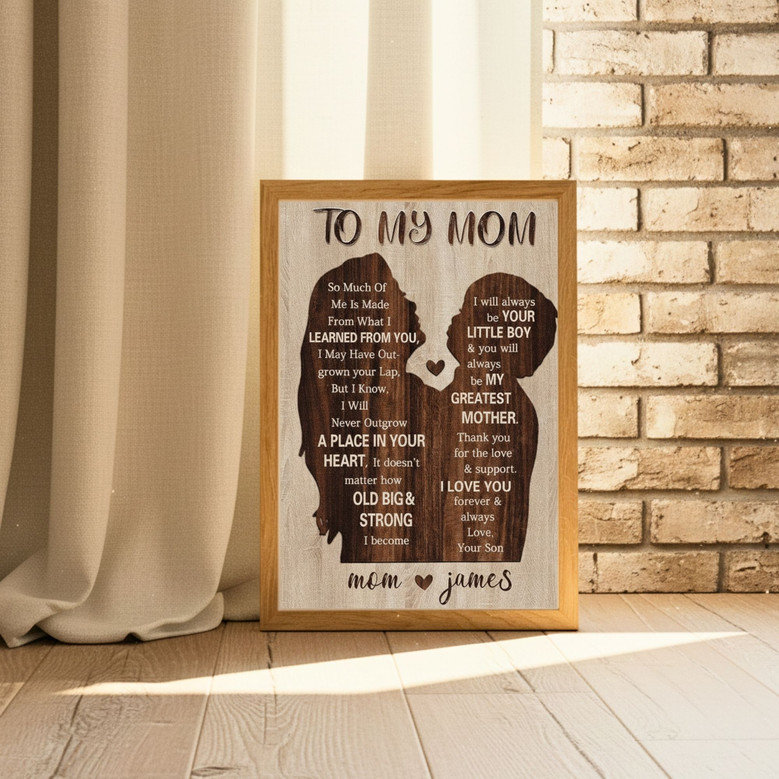 Custom Mother-Son Canvas Art - The Perfect Heartfelt Gift for Mom