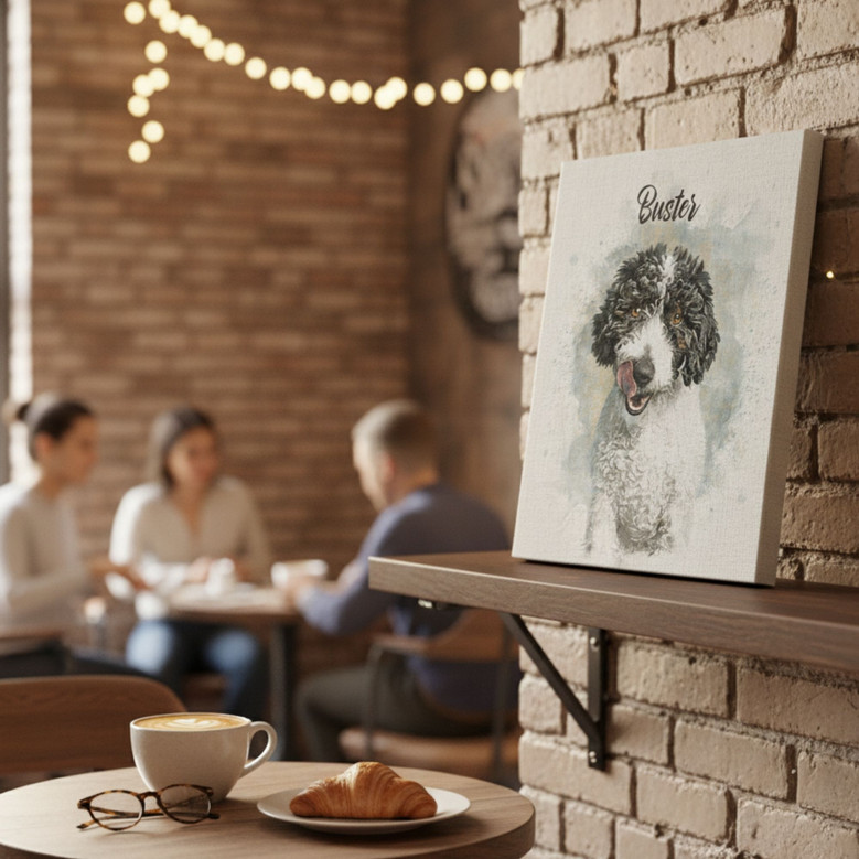 Heartfelt Custom Dog Wall Art Canvas - Pet Memorial Gift For Dog Lovers