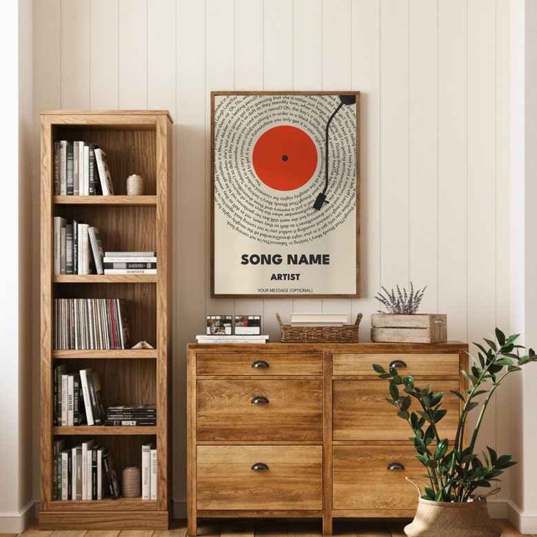 Your Song, Forever - Custom Lyrics Anniversary Gift Canvas