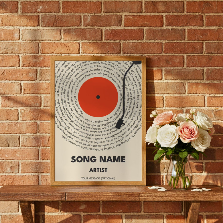 Your Song, Forever - Custom Lyrics Anniversary Gift Canvas