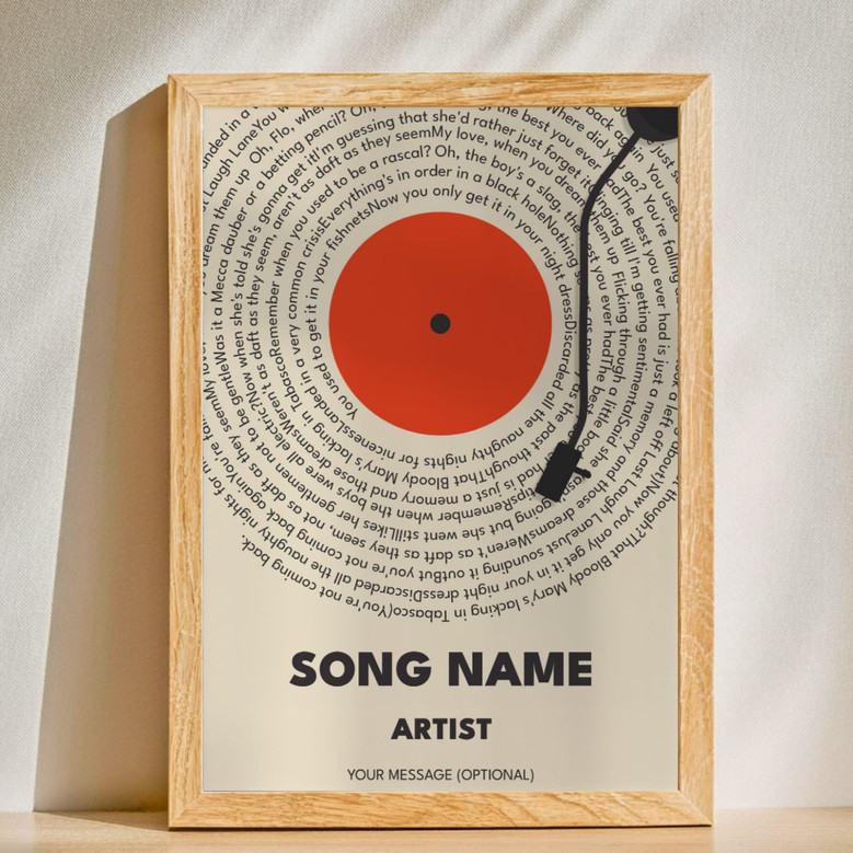 Your Song, Forever - Custom Lyrics Anniversary Gift Canvas