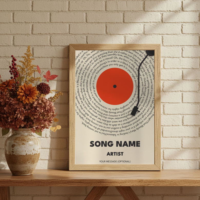 Your Song, Forever - Custom Lyrics Anniversary Gift Canvas