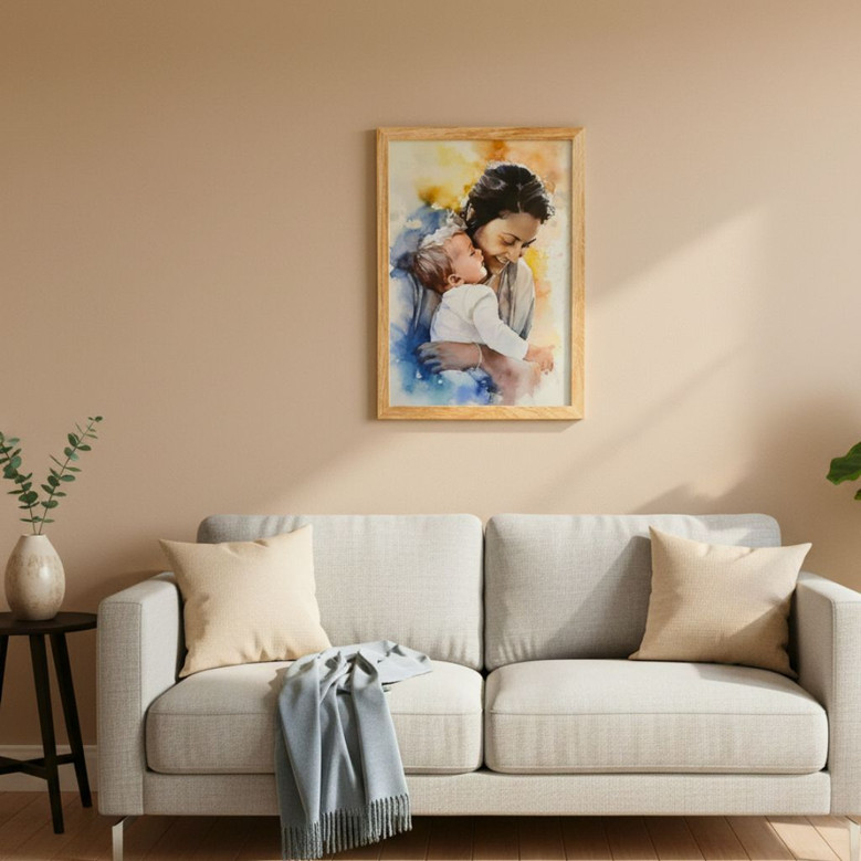 Heartfelt Single Mom Canvas - Custom Photo Gift for Mother's Day Heartfelt Single Mom Canvas - Custom Photo Gift for Mother's Day