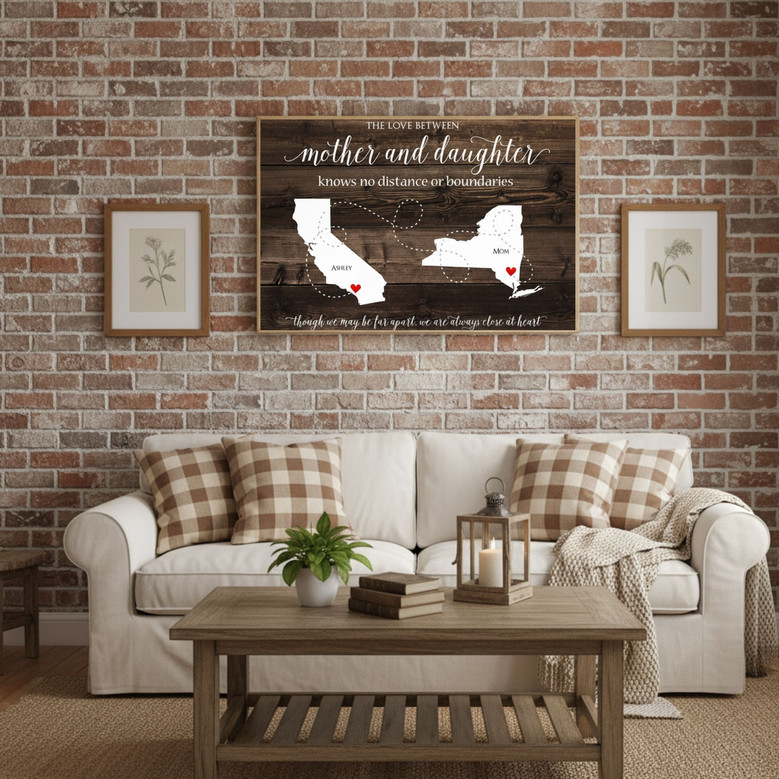 Mother Daughter Keepsake Canvas - Personalized Bond Gift