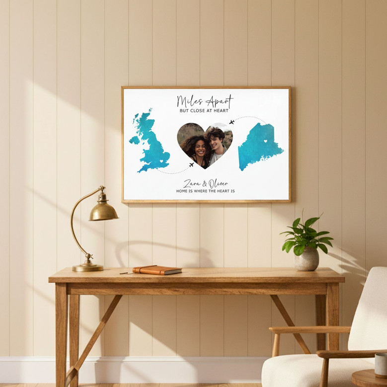 Personalized Photo Canvas for Long Distance Family & Friends Gift