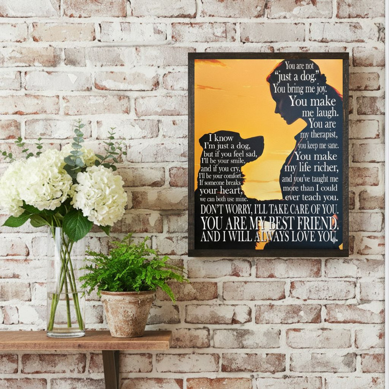 Unconditional Love Canvas - Heartfelt Pet Tribute for Dog Lovers Unconditional Love Canvas - Heartfelt Pet Tribute for Dog Lovers