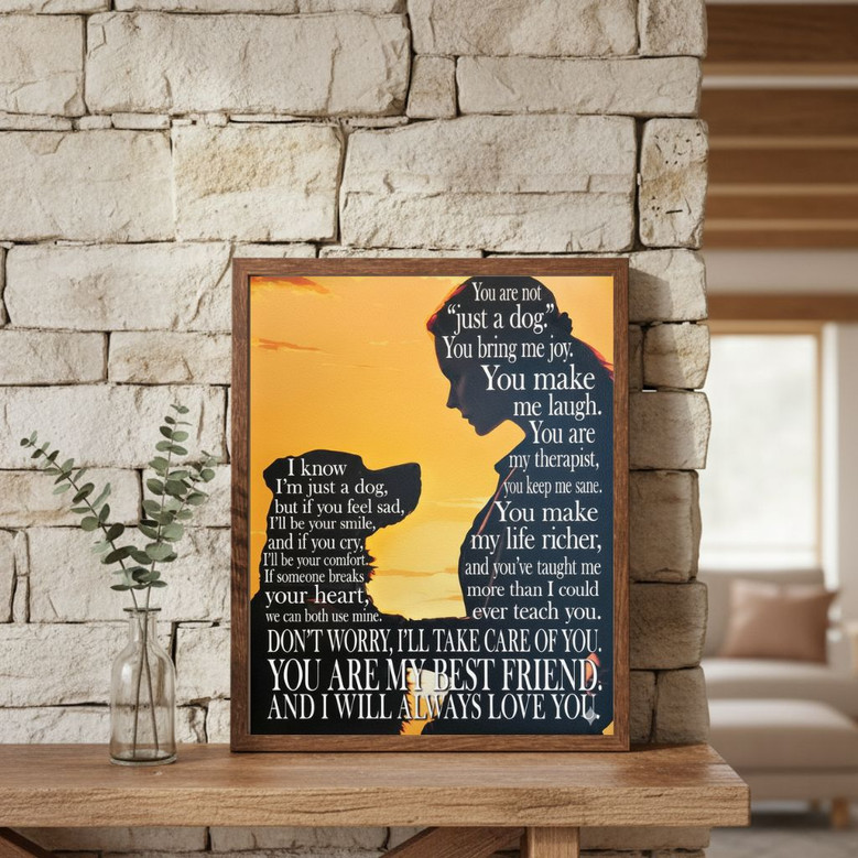 Unconditional Love Canvas - Heartfelt Pet Tribute for Dog Lovers Unconditional Love Canvas - Heartfelt Pet Tribute for Dog Lovers