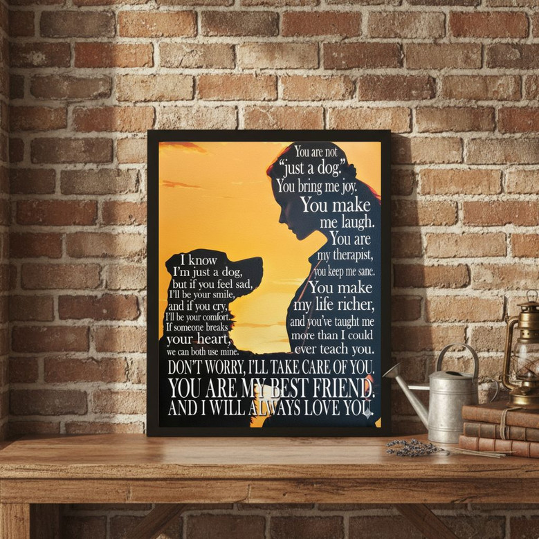 Unconditional Love Canvas - Heartfelt Pet Tribute for Dog Lovers Unconditional Love Canvas - Heartfelt Pet Tribute for Dog Lovers