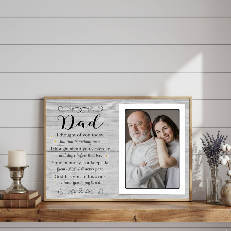 Personalized Memorial Canvas For Dad Sympathy Gifts
