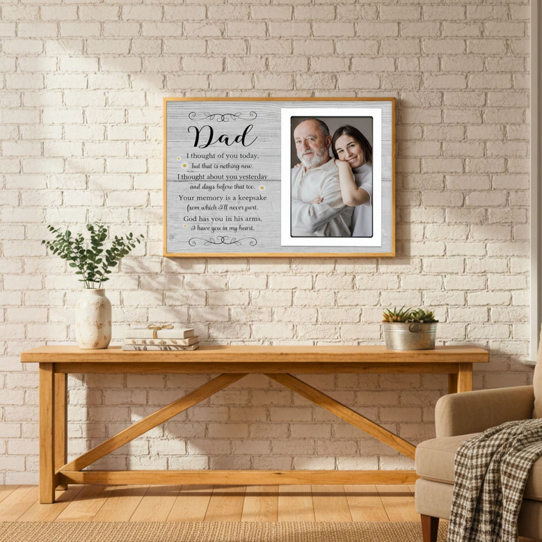 Personalized Memorial Canvas For Dad Sympathy Gifts