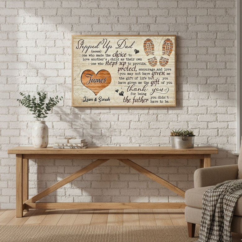 Bonus Dad's Canvas - Personalized Quote Art for Father's Day Gift Bonus Dad's Canvas - Personalized Quote Art for Father's Day Gift