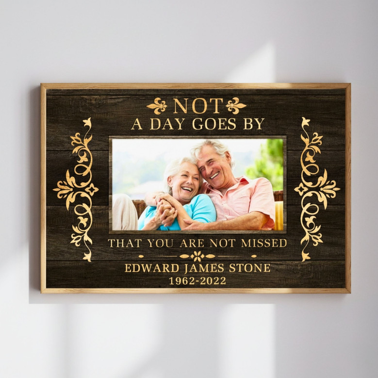 Heaven's Embrace Memorial Canvas - Photo Tribute for Loved Ones