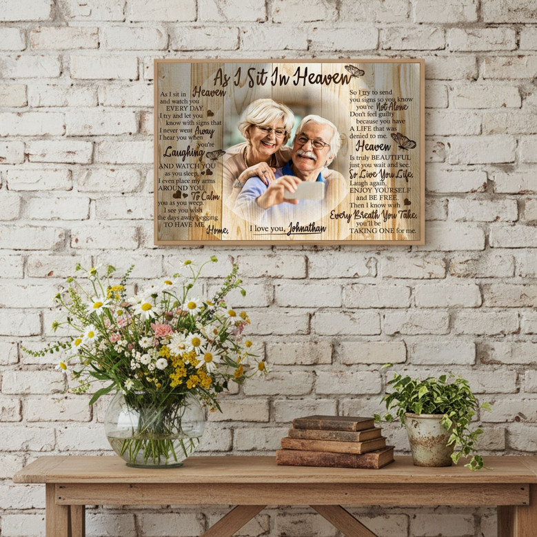 Mother's Loss - Sympathy Canvas Gift, Rest In Peace Tribute Art