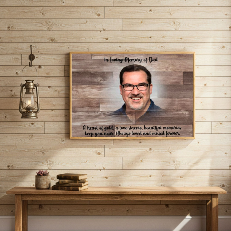 Dad's Memory - Heartfelt Tribute Canvas for Loss & Loving D�cor Dad's Memory - Heartfelt Tribute Canvas for Loss & Loving D�cor