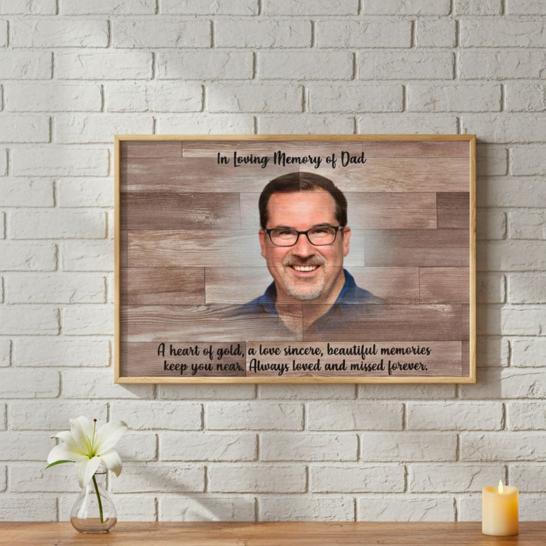 Dad's Memory - Heartfelt Tribute Canvas for Loss & Loving D�cor Dad's Memory - Heartfelt Tribute Canvas for Loss & Loving D�cor