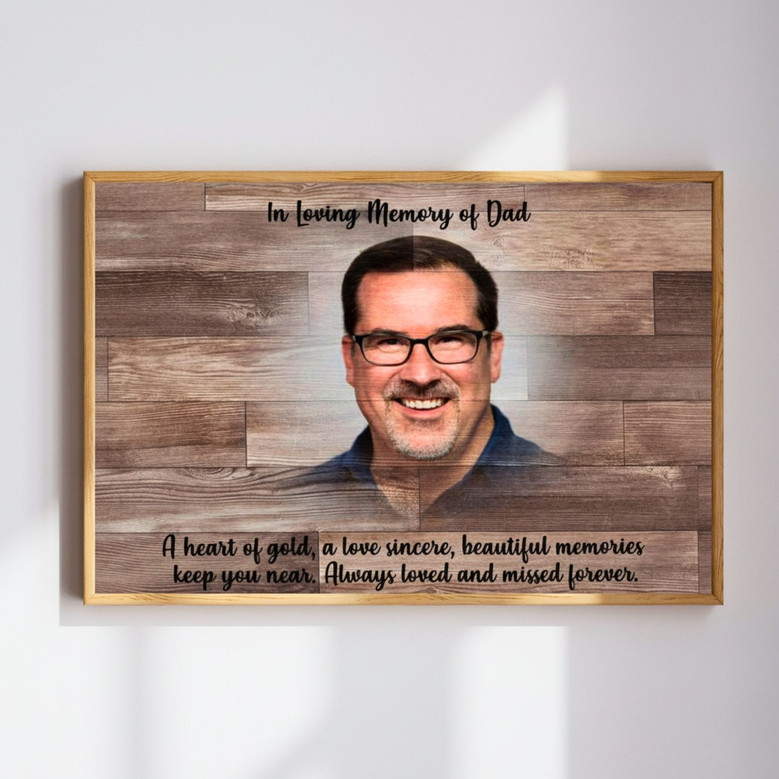 Memorial Canvas for Loss of Dad – Thoughtful Wall Art Tribute, In Loving Memory Décor Memorial Canvas for Loss of Dad – Thoughtful Wall Art Tribute, In Loving Memory Décor
