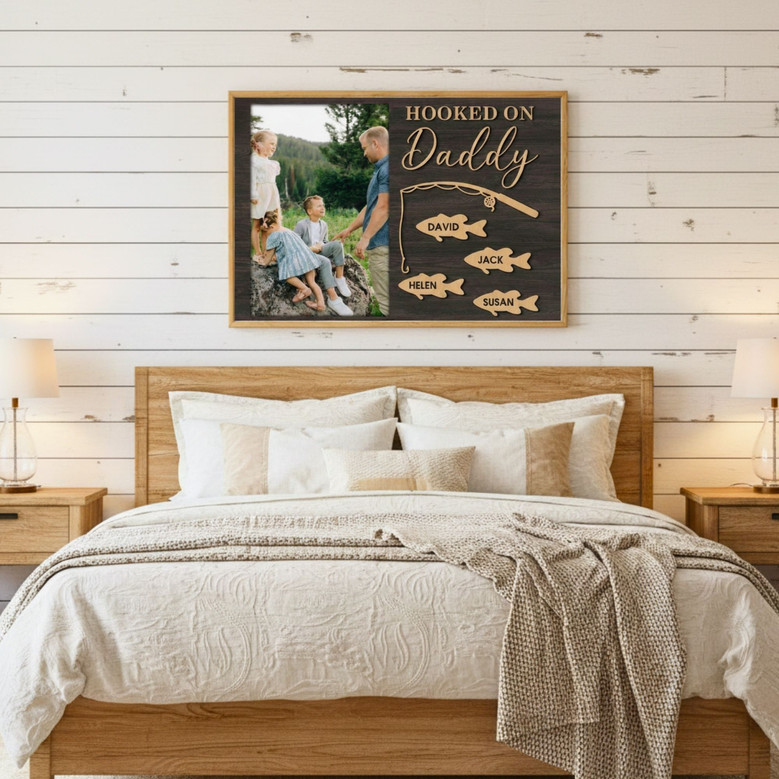 Rustic Fishing Canvas - A Dad's Thoughtful Gift for Any Occasion