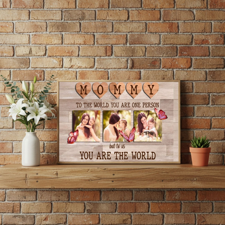 Custom Mother's Day Quote Canvas Portrait - Heartfelt Mom Wall Art Custom Mother's Day Quote Canvas Portrait - Heartfelt Mom Wall Art