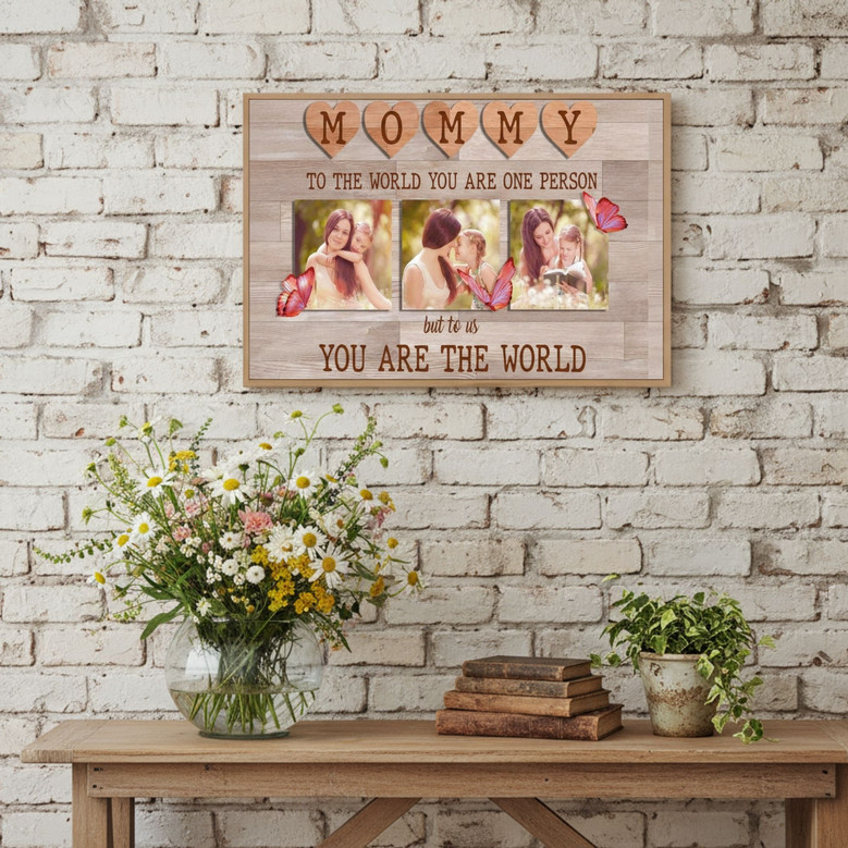 Custom Mother's Day Quote Canvas Portrait - Heartfelt Mom Wall Art Custom Mother's Day Quote Canvas Portrait - Heartfelt Mom Wall Art