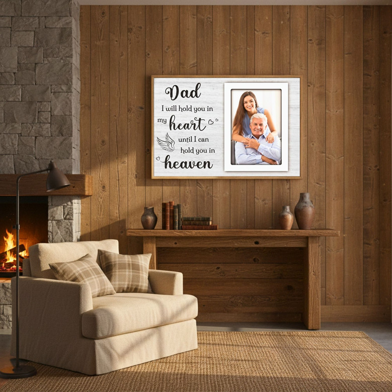 Thoughtful Memorial Canvas For Dad - In Memory Sympathy Gift For Bereavement