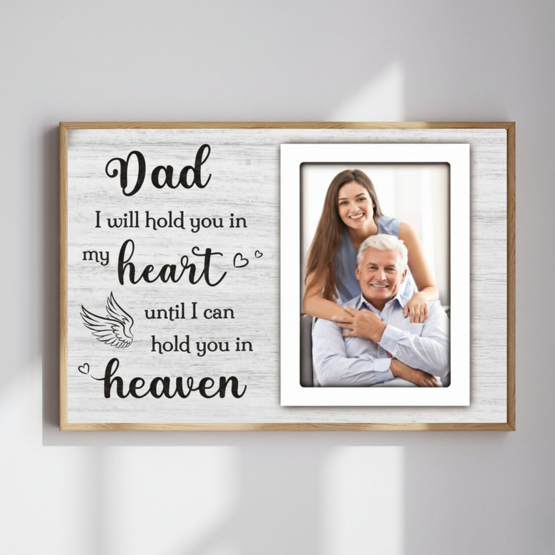 Thoughtful Memorial Canvas For Dad - In Memory Sympathy Gift For Bereavement