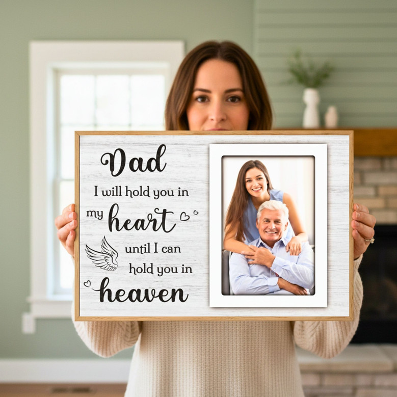 Thoughtful Memorial Canvas For Dad - In Memory Sympathy Gift For Bereavement