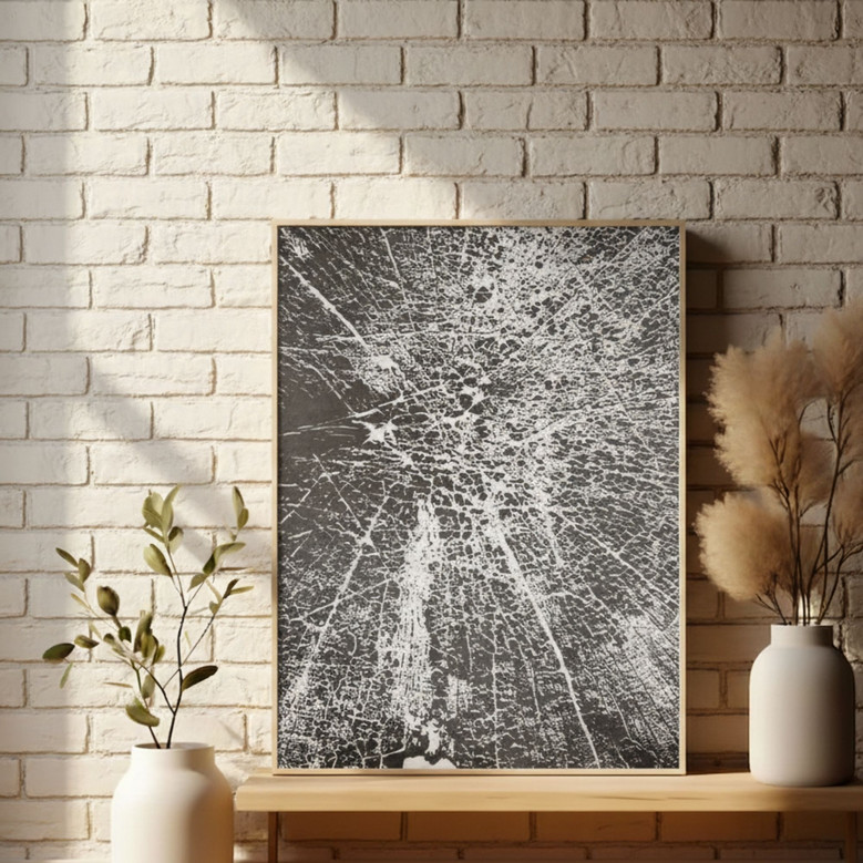 Personalized Tree Ring Canvas Set Of 3 - Modern Neutral Wall Art For Living Room