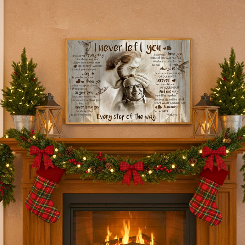 Dad's Memory - 'Never Left You' Personalized Sympathy Canvas Gift