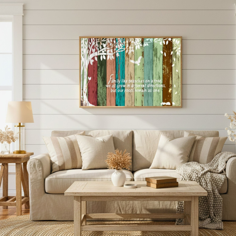 Family Like Branches on A Tree - Family Tree Rustic Wooden Background Texture Canvas Family Like Branches on A Tree - Family Tree Rustic Wooden Background Texture Canvas