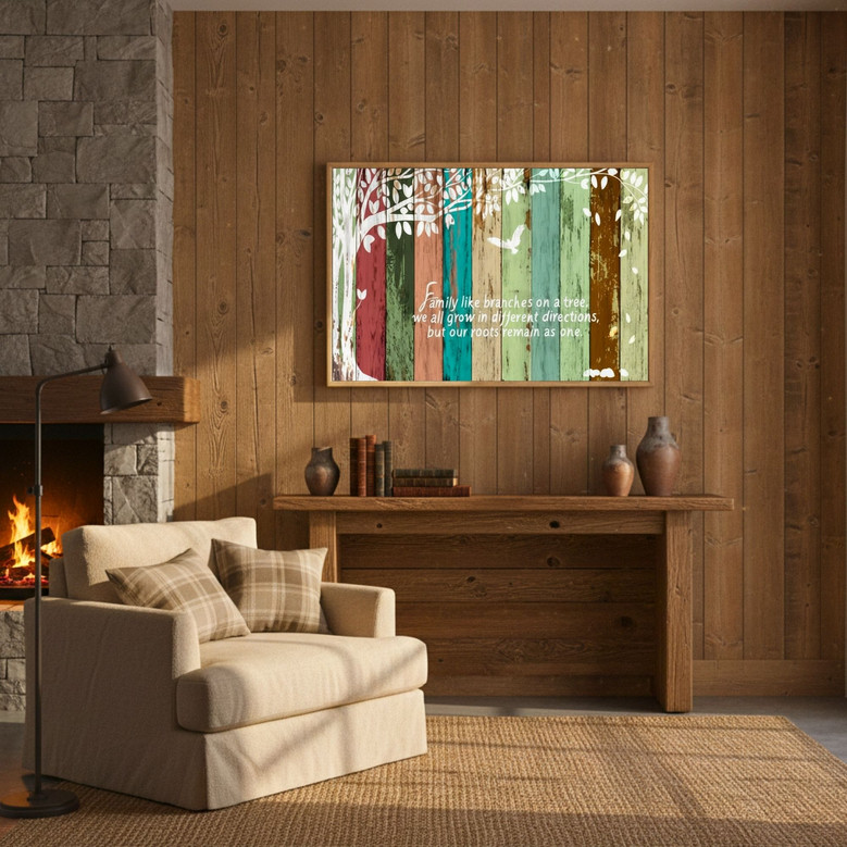 Family Like Branches on A Tree - Family Tree Rustic Wooden Background Texture Canvas Family Like Branches on A Tree - Family Tree Rustic Wooden Background Texture Canvas