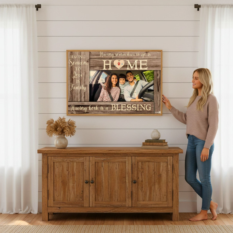 Heartfelt Map Canvas - Custom Home Location Keepsake Art Heartfelt Map Canvas - Custom Home Location Keepsake Art