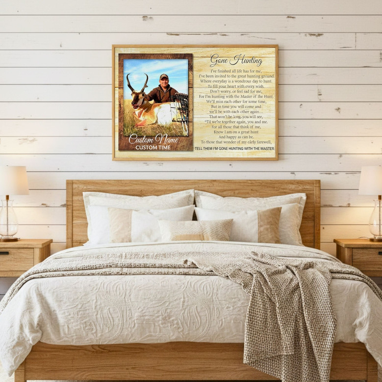 Hunting Memorial Canvas - Personalized Tribute for Loved Ones
