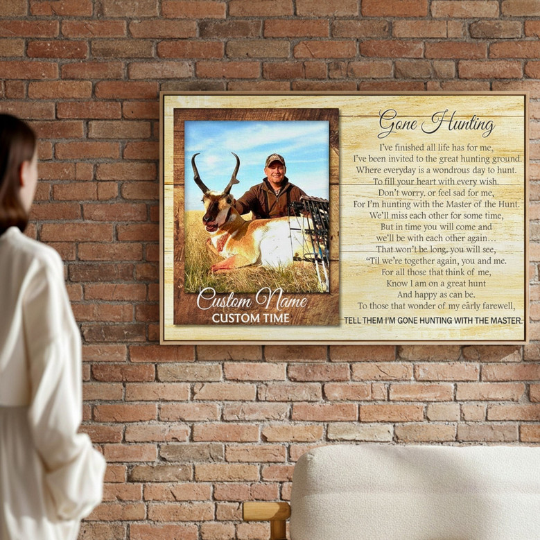 Hunting Memorial Canvas - Personalized Tribute for Loved Ones