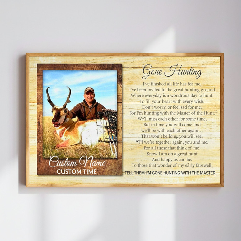 Hunting Memorial Canvas - Personalized Tribute for Loved Ones