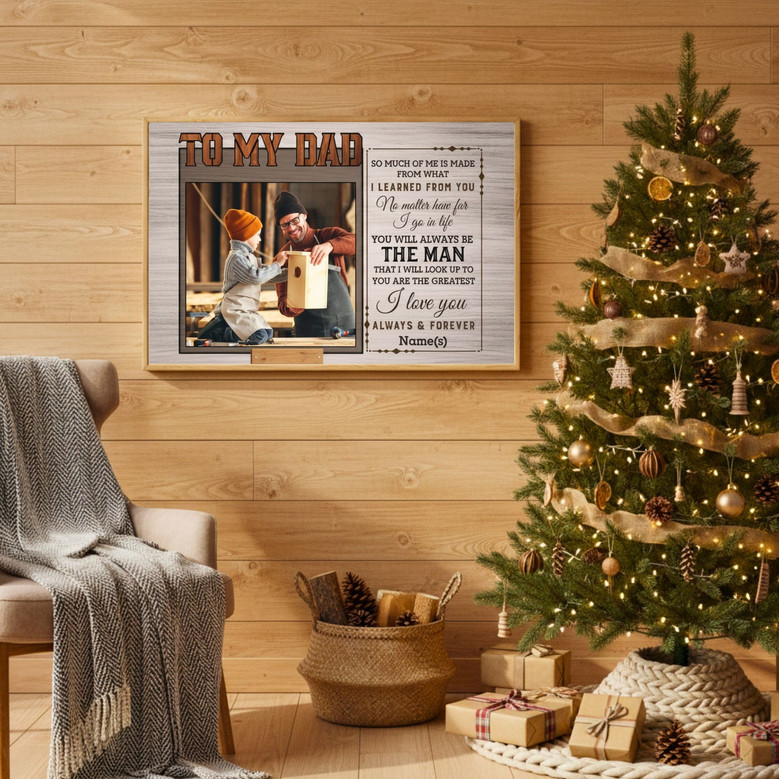 Mechanic Dad's Custom Canvas - Funny Photo Art for His Garage