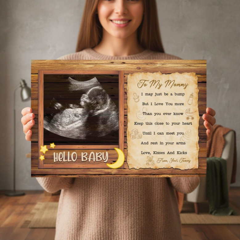 New Mom's Ultrasound Canvas - Heartfelt Keepsake Gift