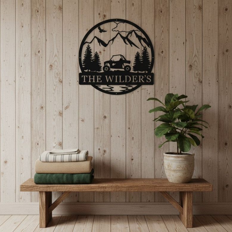 Custom ATV Metal Art For Dads - Personalized Name Sign For Father's Day Or Birthday Gift