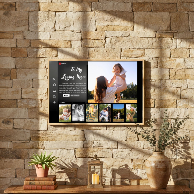 To My Loving Mom - Netflix-Themed Canvas Home Decor Gift To My Loving Mom - Netflix-Themed Canvas Home Decor Gift