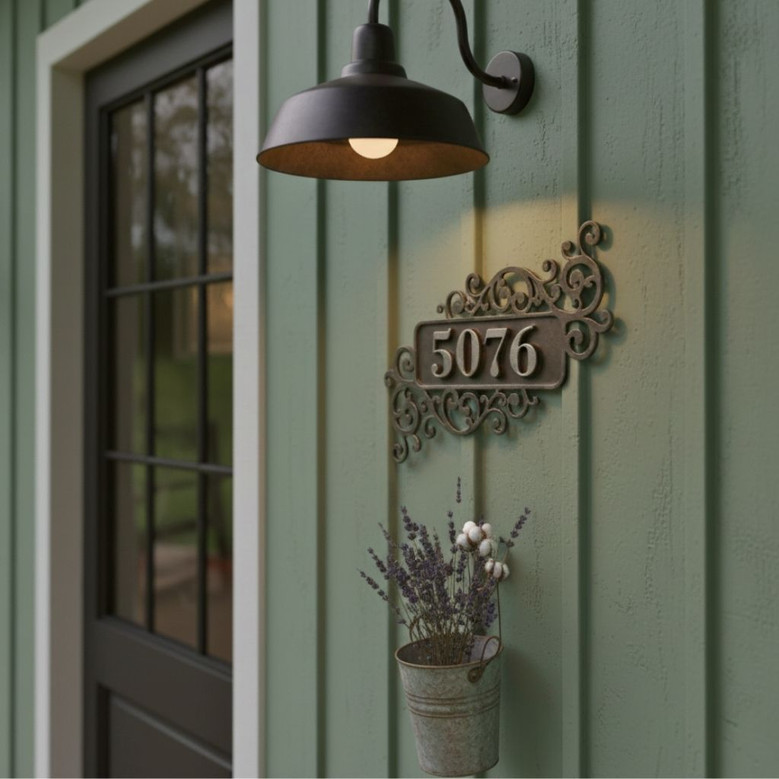Custom Metal Address Sign Plaque for House Number