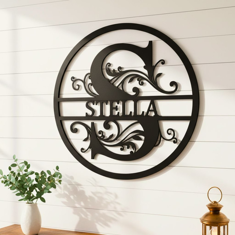 Custom Monogram Metal Signs for Home and Yard Decoration Custom Monogram Metal Signs for Home and Yard Decoration