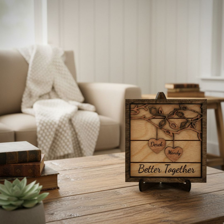 Impressive Family Tree Wall Decor Wood Sign For Valentine's Day Or Anniversaries