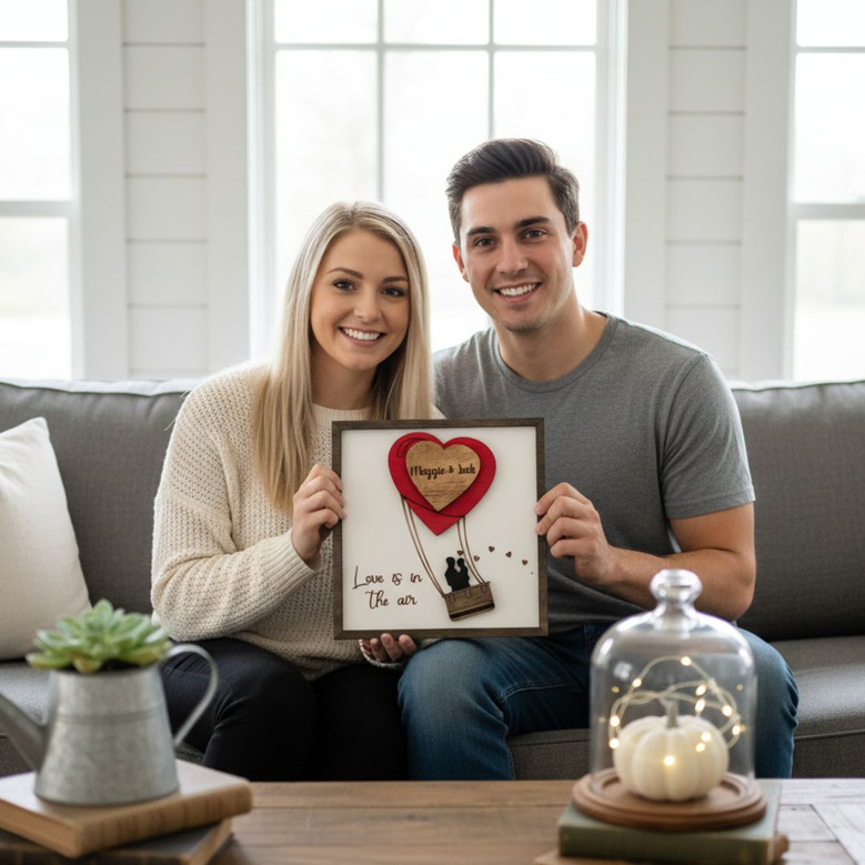 Heartfelt Couples' Personalized Wood Sign For Valentines Day Anniversary Custom Names Decor Heartfelt Couples' Personalized Wood Sign For Valentines Day Anniversary Custom Names Decor